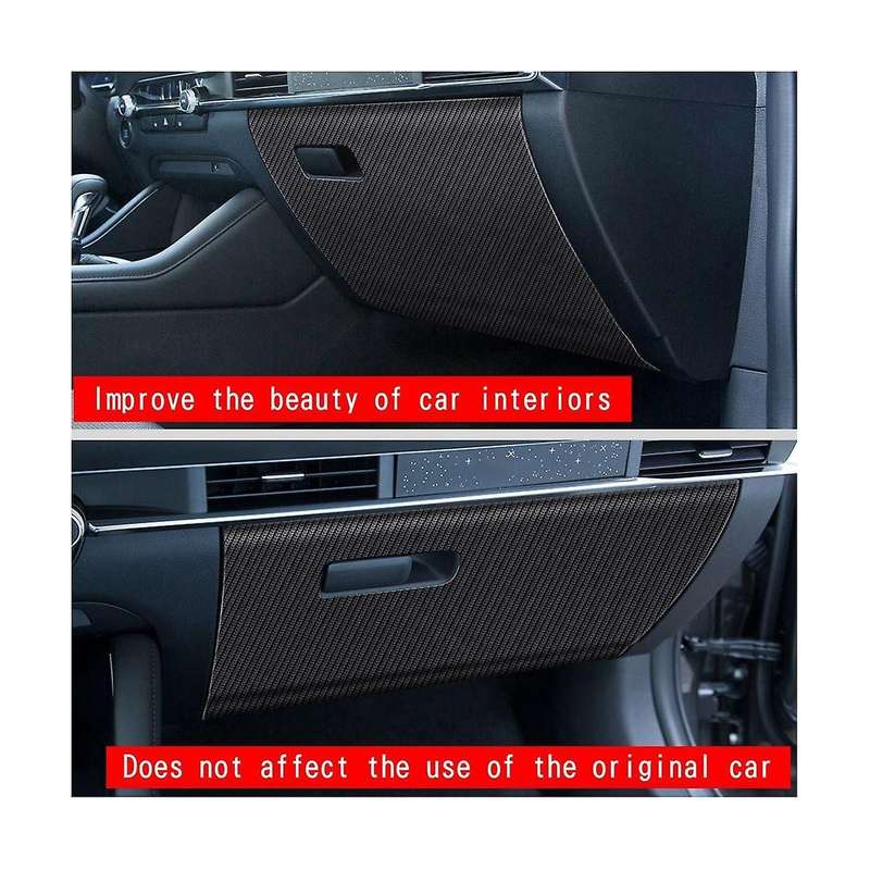 Car Carbon Fiber Leather Storage Glove Box Protector Pad Anti- Pad Anti-dirty Pad Mat Cover for 3 A