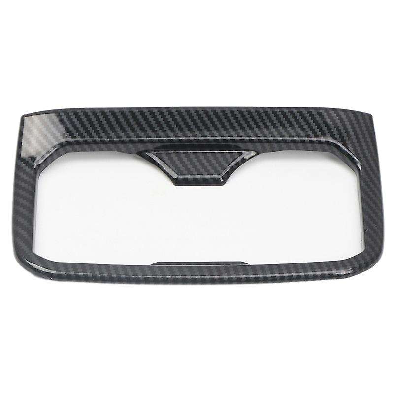Car Carbon Fiber Interior Rear Seat Armrest Cup Holder Cover Trim for 2015-2020 Accessories