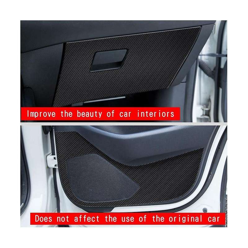 Car Carbon Fiber Leather Storage Glove Box Protector Pad Anti- Pad Anti-dirty Pad Mat Cover for -5