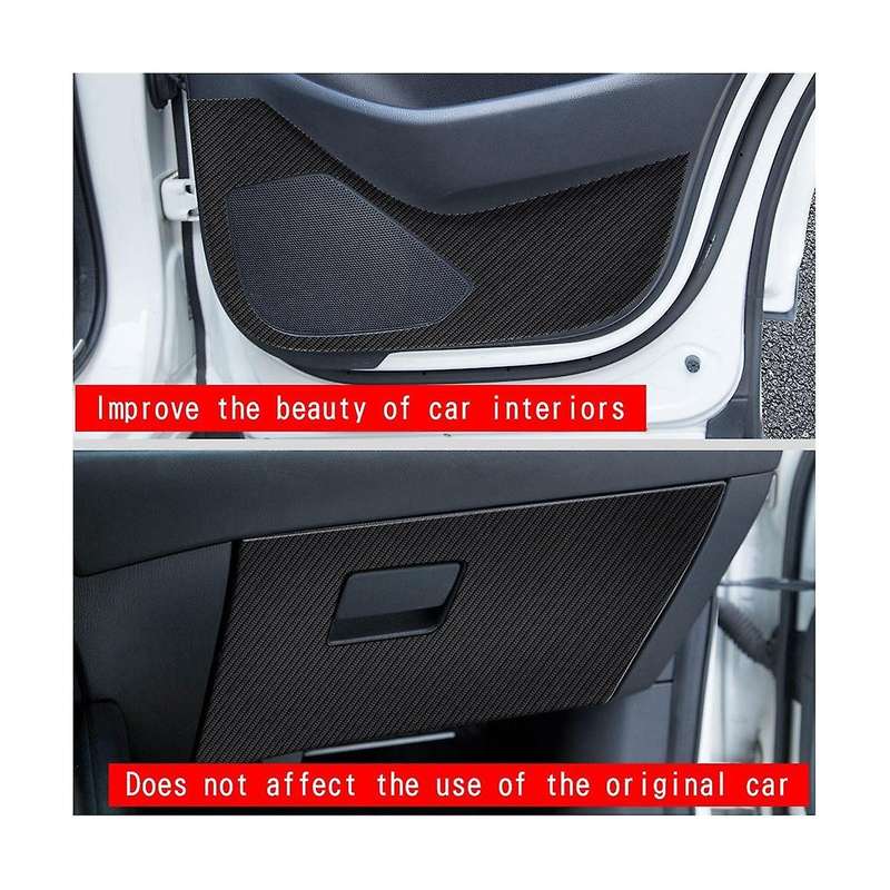Car Carbon Fiber Leather Storage Glove Box Protector Pad Anti- Pad Anti-dirty Pad Mat Cover for -5