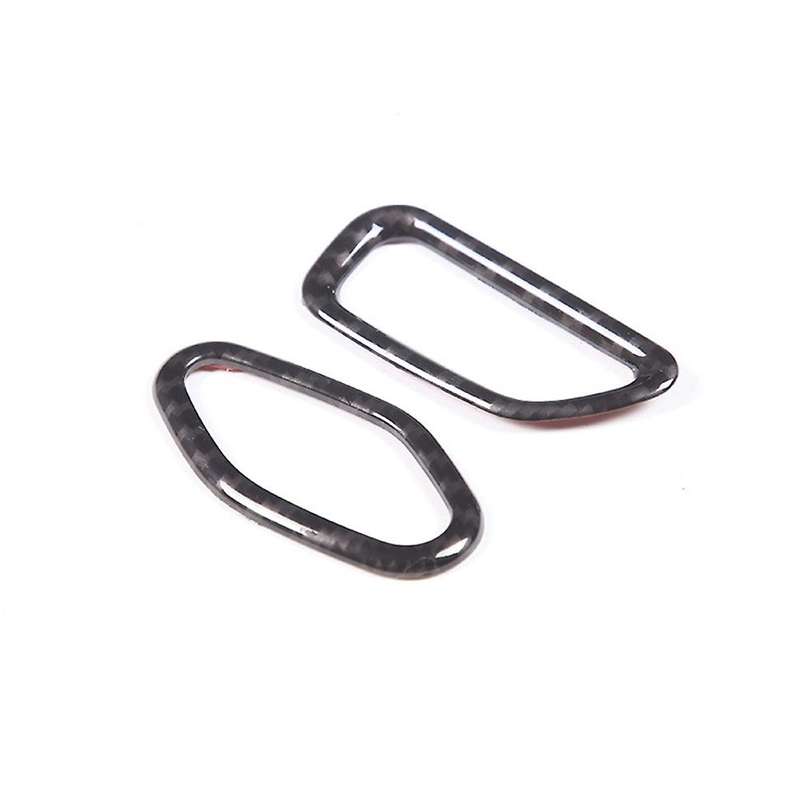 Car Carbon Fiber Interior Inner Door Lock Switch Cover Decoration Sticker for Corvette C7 2014-2019