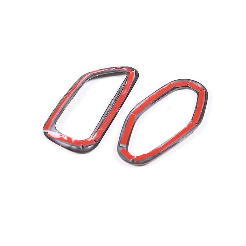 Car Carbon Fiber Interior Inner Door Lock Switch Cover Decoration Sticker for Corvette C7 2014-2019