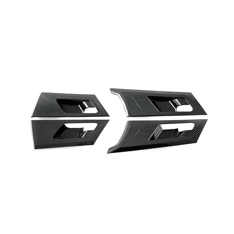 Car Carbon Fiber Interior Inner Door Bowl Frame Cover Handle Protection Trim Sticker for 2022 2023