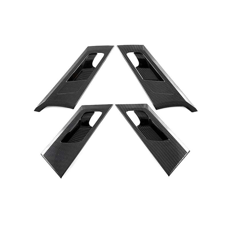 Car Carbon Fiber Interior Inner Door Bowl Frame Cover Handle Protection Trim Sticker for 2022 2023