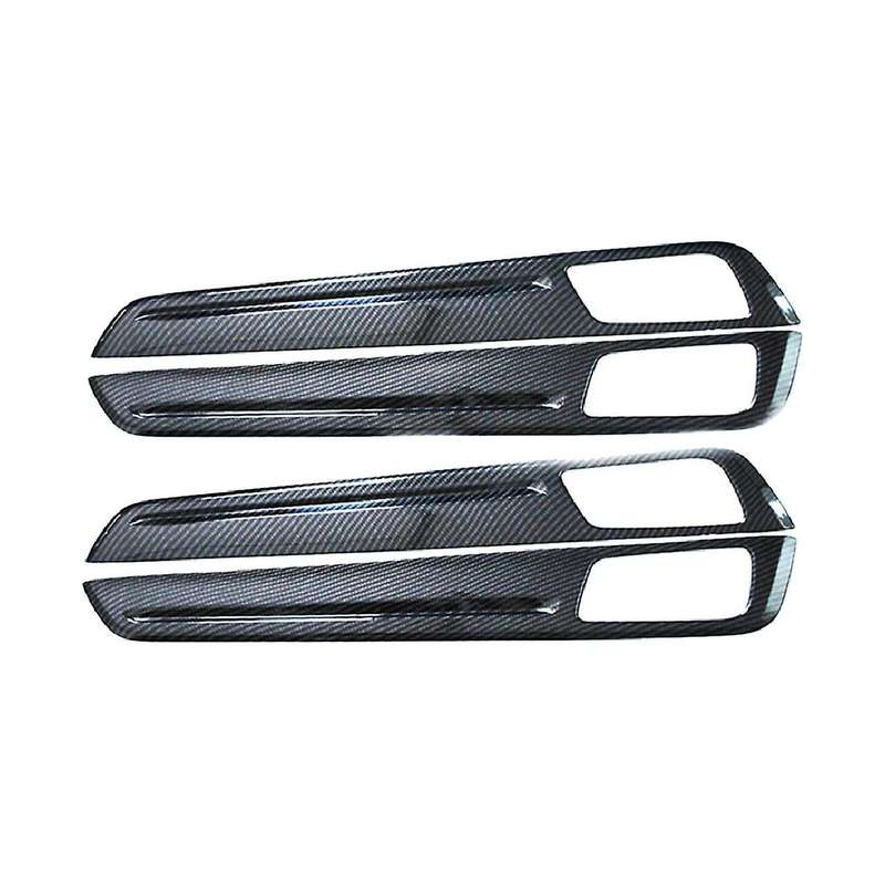 Car Carbon Fiber Interior Door Panel Decorative Strips, Interior Frame Stickers for 18-19
