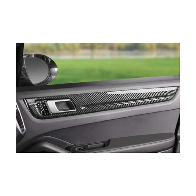Car Carbon Fiber Interior Door Panel Decorative Strips, Interior Frame Stickers for 18-19