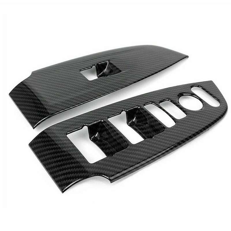 Car Carbon Fiber Interior Window Switch Panel Cover Trim for Accord 2018-2020