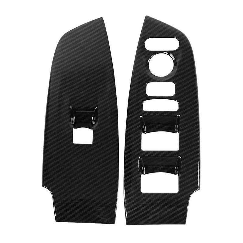 Car Carbon Fiber Interior Window Switch Panel Cover Trim for Accord 2018-2020
