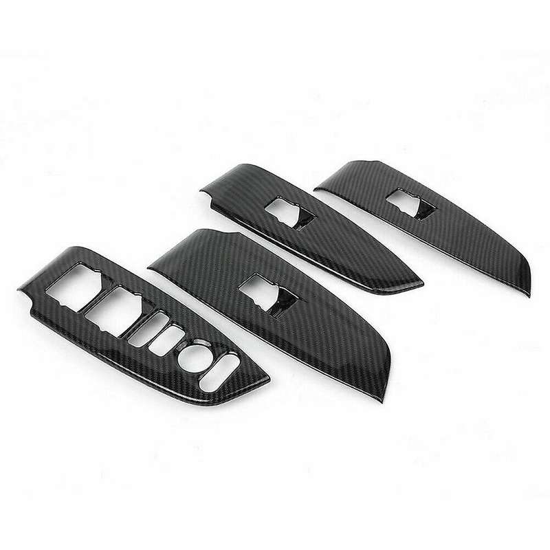 Car Carbon Fiber Interior Window Switch Panel Cover Trim for Accord 2018-2020