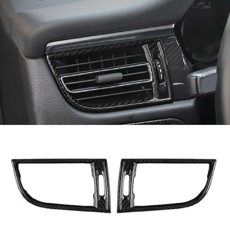 Car Carbon Fiber Left and Right Ac Air Outlet Vent Trim Frame for 2015-2020