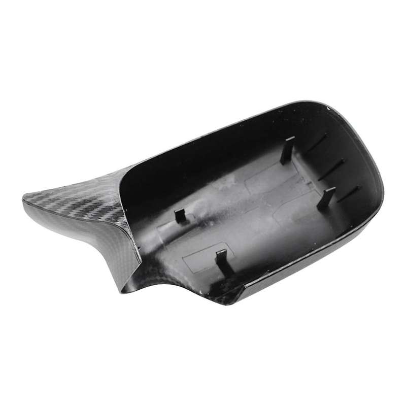 Car Carbon Fiber Pattern Ox Horn Rearview Side Mirror Cover for 3 Series E46 1998-2005 5 Series E39