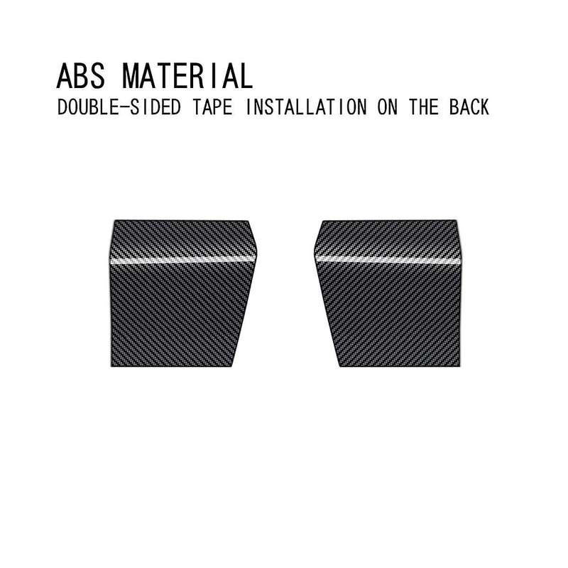 Car Carbon Fiber Pattern Glass Switch Upper Panel Decoration Door Armrest Stickers for Alphard 40 Se
