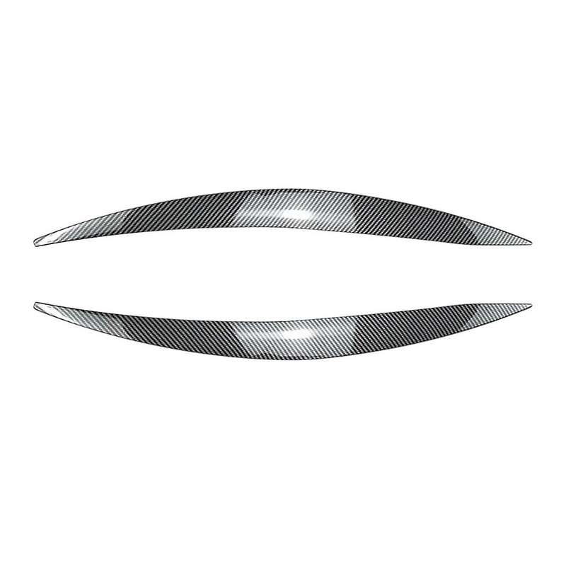 Car Carbon Fiber Pattern Headlight Lamp Eyebrows Cover Trim for Focus Mk4 2019-2021 Car Eyelids Lid