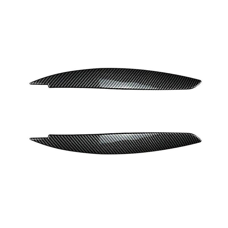 Car Carbon Fiber Pattern Headlight Lamp Eyebrows Cover Trim for 1 Series E81 E82 E87 E88 2008-2013 C