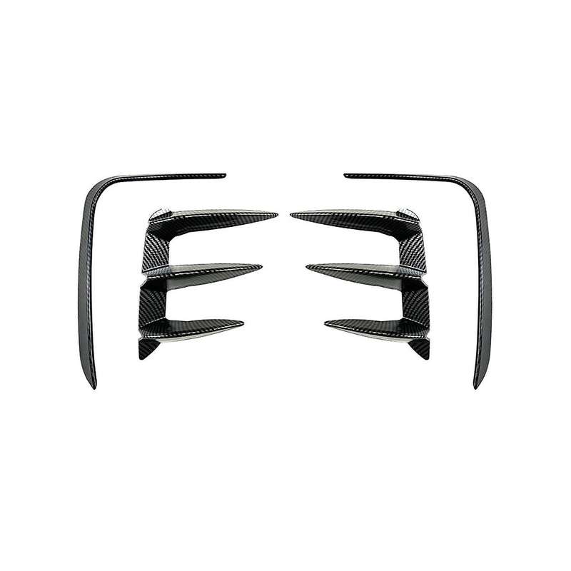 Car Carbon Fiber Pattern Rear Bumper Splitter Kit Spoiler Rear Canard Trim for X3 G01 2022-2023