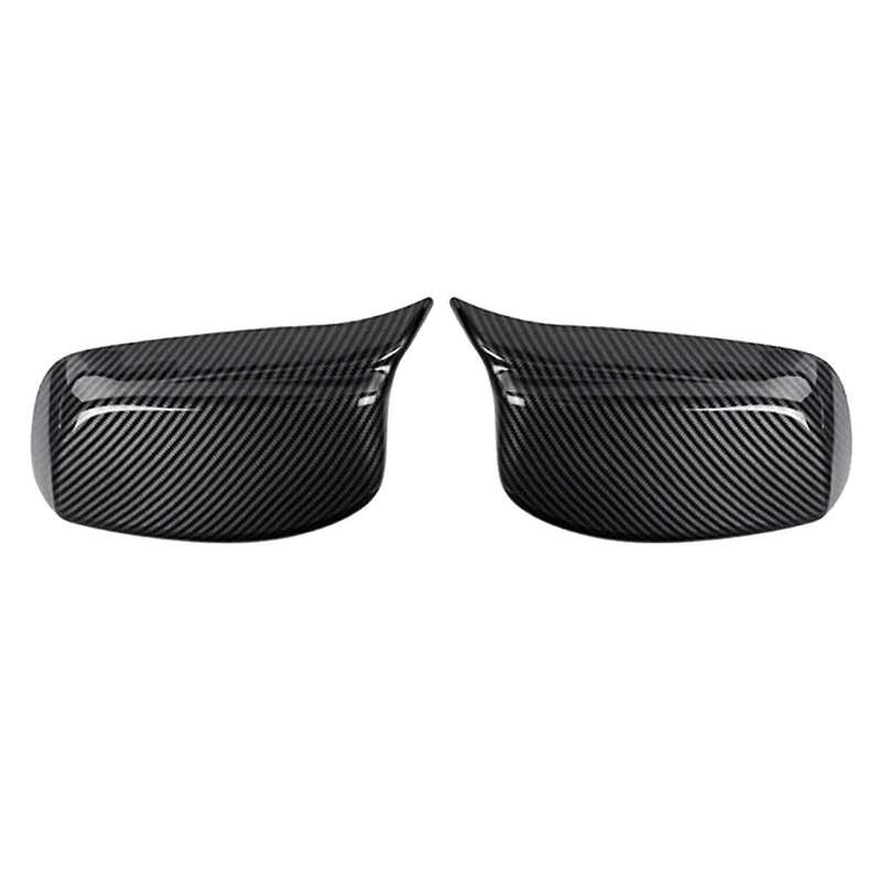 Car Carbon Fiber Pattern Ox Horn Rearview Side Mirror Cover for 5 Series E60 2004-2010 Car Accessori