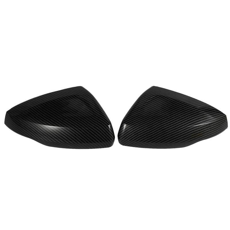 Car Carbon Fiber Pattern Rear View Mirror Cover Wing Rear View Mirror for - 2018 2019