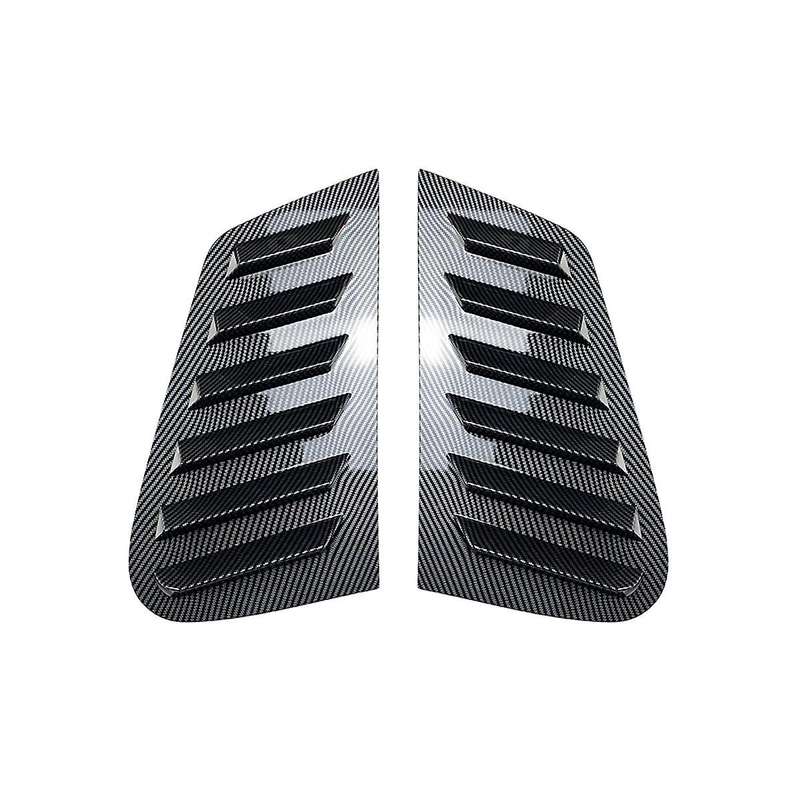 Car Carbon Fiber Pattern Rear Windows Triangle Louver Cover Stickers for Golf 4 Mk4 1997-2006 Cover