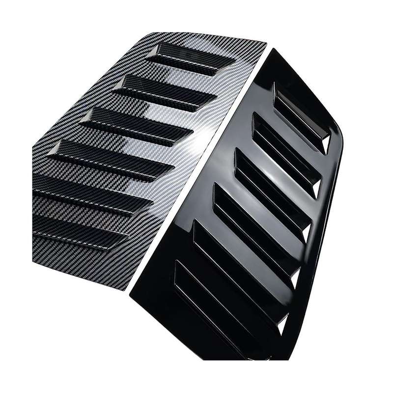 Car Carbon Fiber Pattern Rear Windows Triangle Louver Cover Stickers for Golf 4 Mk4 1997-2006 Cover