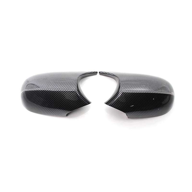 Car Carbon Fiber Pattern Rearview Mirror Cover Side Mirror Case Trim for 3 Series E90 E91 E92 2008-