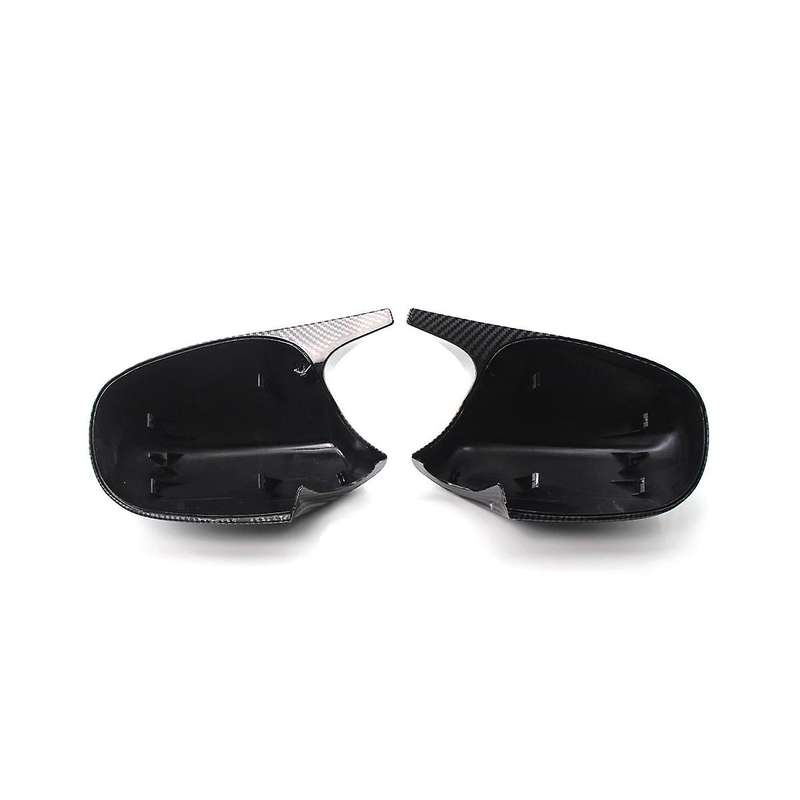 Car Carbon Fiber Pattern Rearview Mirror Cover Side Mirror Case Trim for 3 Series E90 E91 E92 2008-