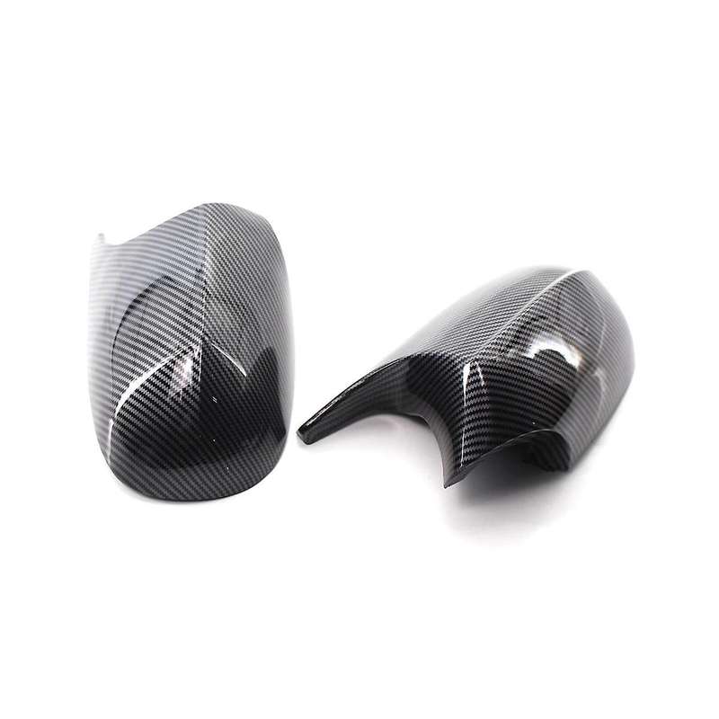Car Carbon Fiber Pattern Rearview Mirror Cover Side Mirror Case Trim for 3 Series E90 E91 E92 2008-