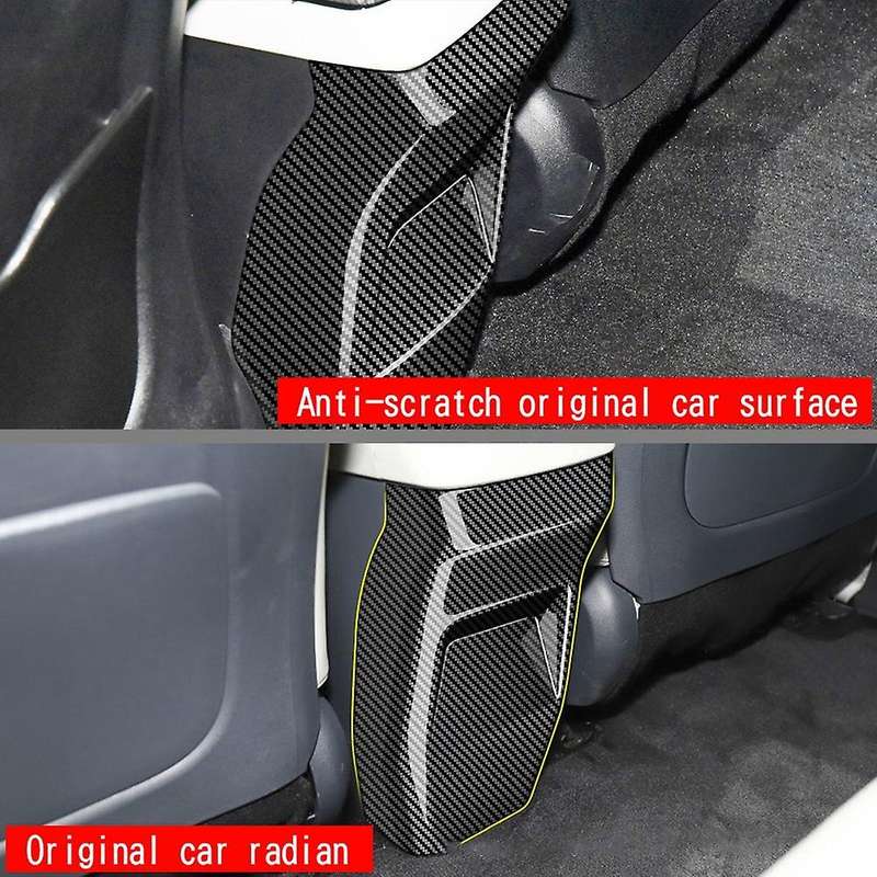Car Carbon Fiber Rear Air Condition Vent Outlet Anti- Panel Cover Trim for Ev6 2021 2022