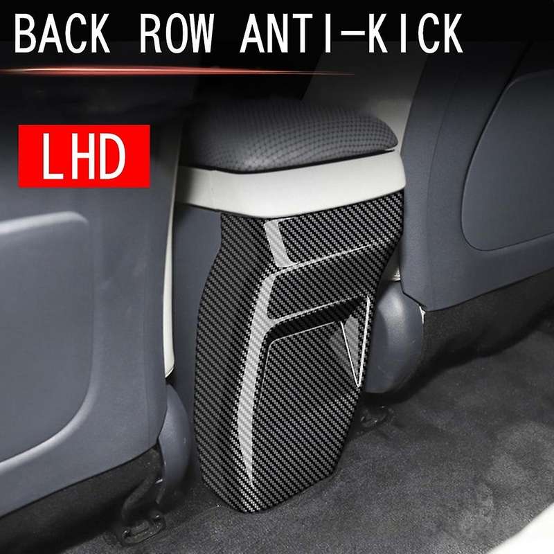 Car Carbon Fiber Rear Air Condition Vent Outlet Anti- Panel Cover Trim for Ev6 2021 2022