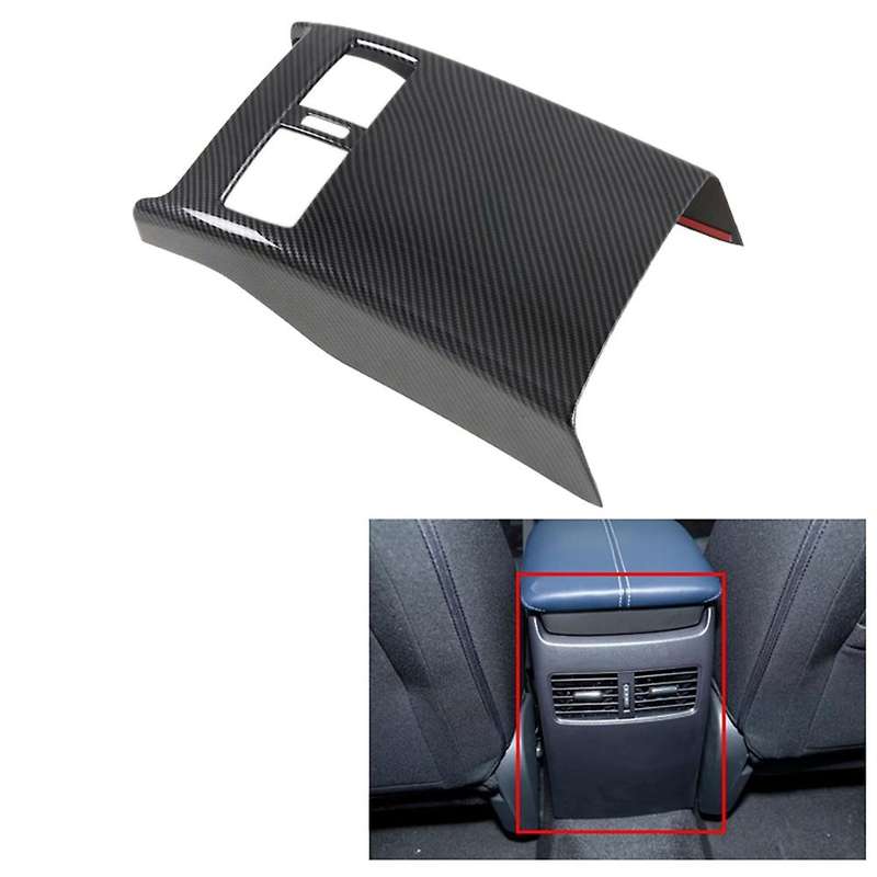 Car Carbon Fiber Rear Air Condition Vent Outlet Anti- Panel Cover Trim for -30 Cx30 2020 2021 2022