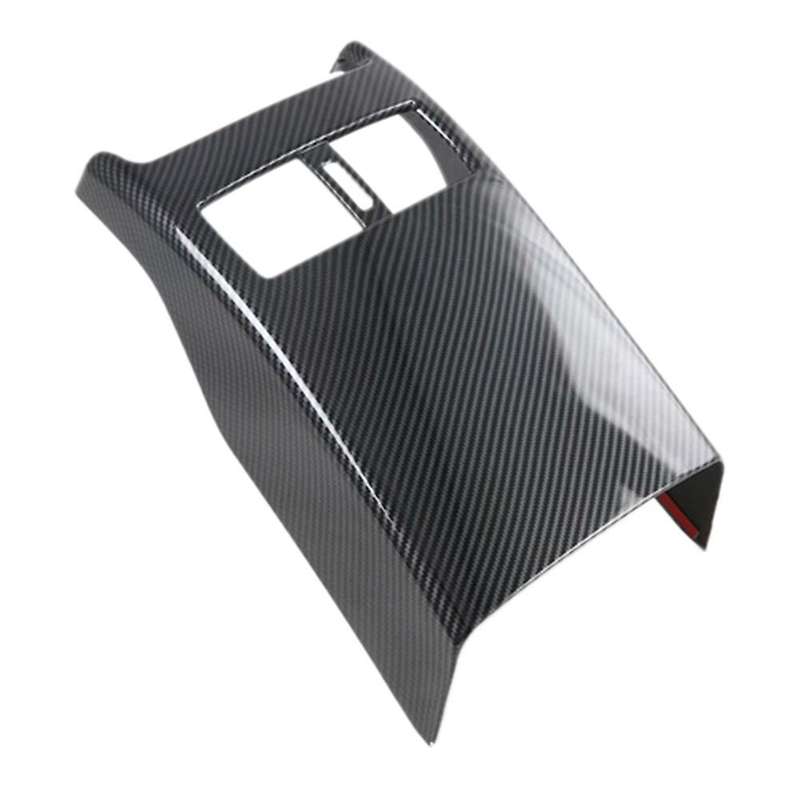 Car Carbon Fiber Rear Air Condition Vent Outlet Anti- Panel Cover Trim for -30 Cx30 2020 2021 2022