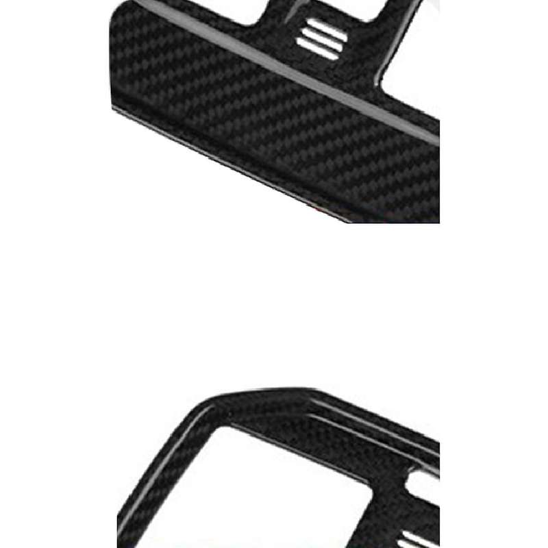 Car Carbon Fiber Rear Air Outlet Vent Cover Decor Frame for 2015-2020