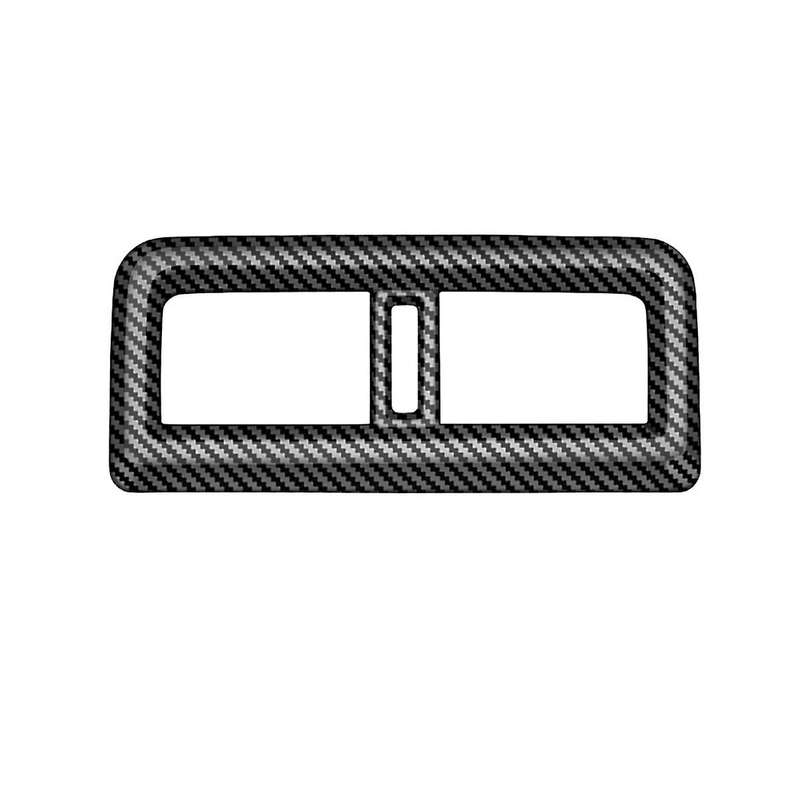 Car Carbon Fiber Rear Air Conditioner Vent Outlet Trim Inner Frame for -60 2022-2023 RHD Car Accesso