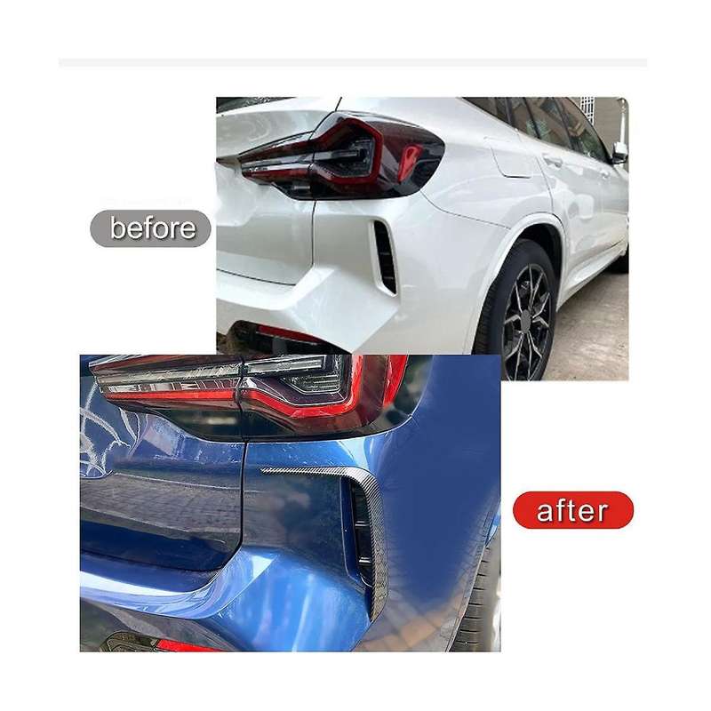 Car Carbon Fiber Rear Bumper Splitter Spoiler Rear Canard Trim for X3 G01 2022-2023