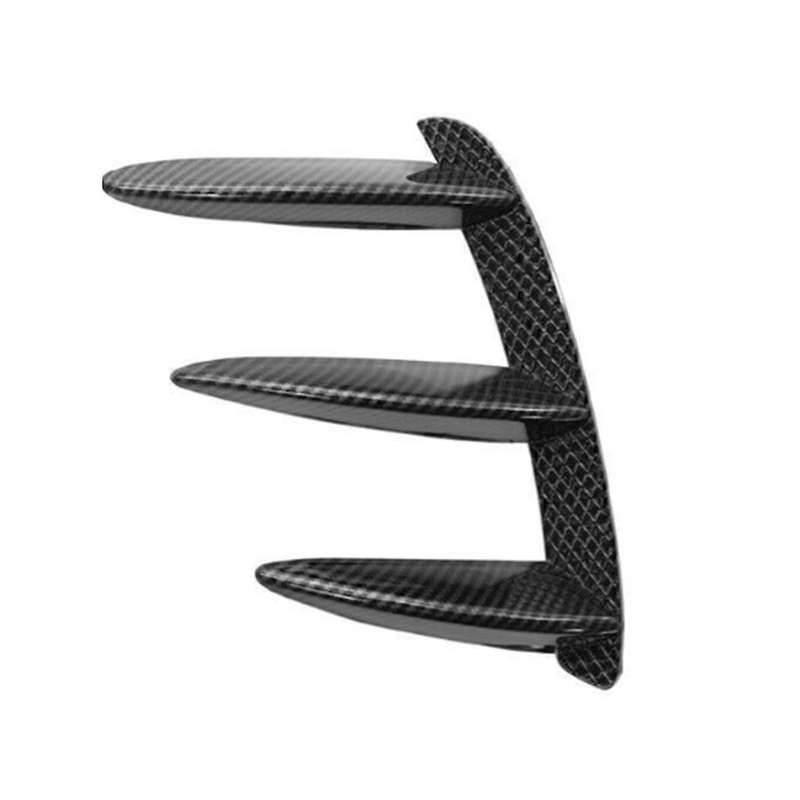 Car Carbon Fiber Rear Bumper Spoiler Side Air Outlet Wing Canard Fin for A Class W176 A200 A260 For