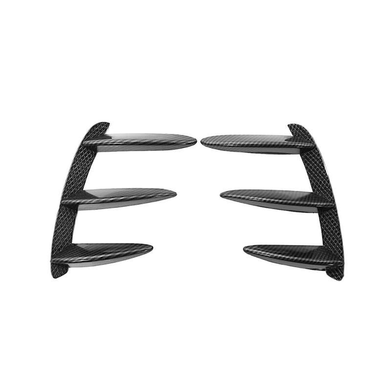 Car Carbon Fiber Rear Bumper Spoiler Side Air Outlet Wing Canard Fin for A Class W176 A200 A260 For