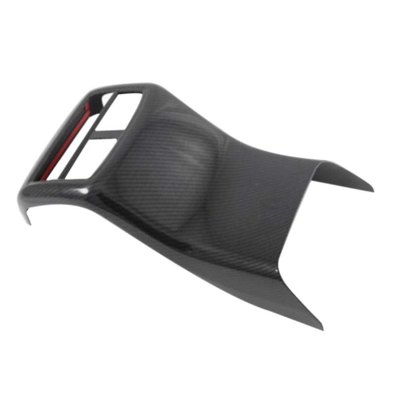 Car Carbon Fiber Rear Air Condition Vent Outlet Frame Cover Trim for -8 8 CX8 2017 2018