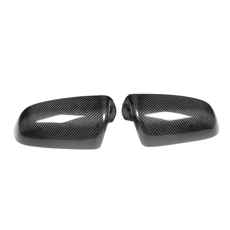 Car Carbon Fiber Rear Rearview Mirror Cover Caps Fit for  A3/ A4 B7 2005-2008