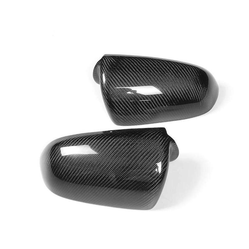 Car Carbon Fiber Rear Rearview Mirror Cover Caps Fit for  A3/ A4 B7 2005-2008