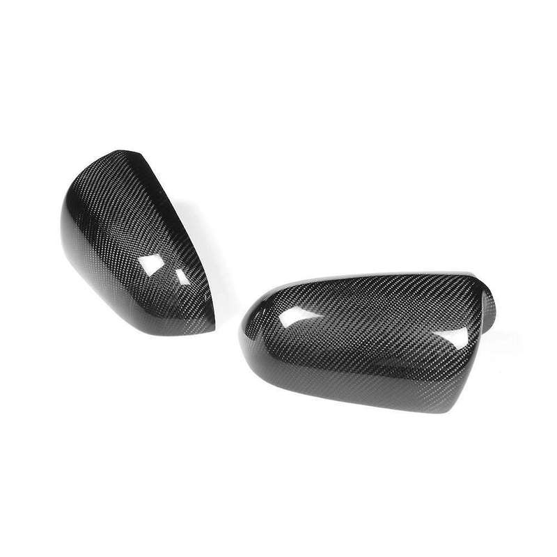 Car Carbon Fiber Rear Rearview Mirror Cover Caps Fit for  A3/ A4 B7 2005-2008