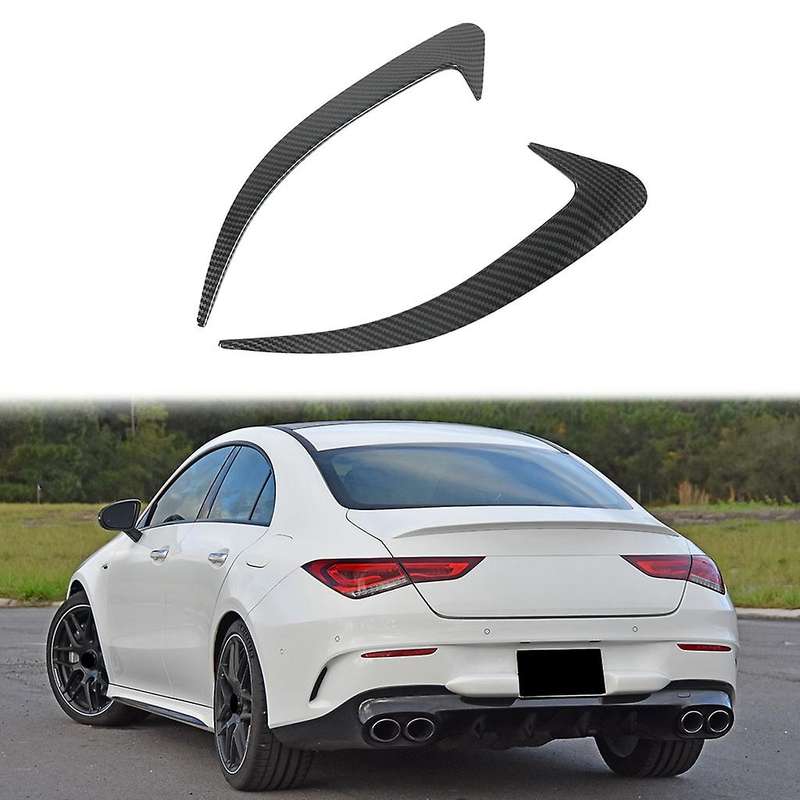 Car Carbon Fiber Rear Bumper Spoiler Side Wing Canard for CLA Class C118 CLA200 CLA220 CLA250 CLA45