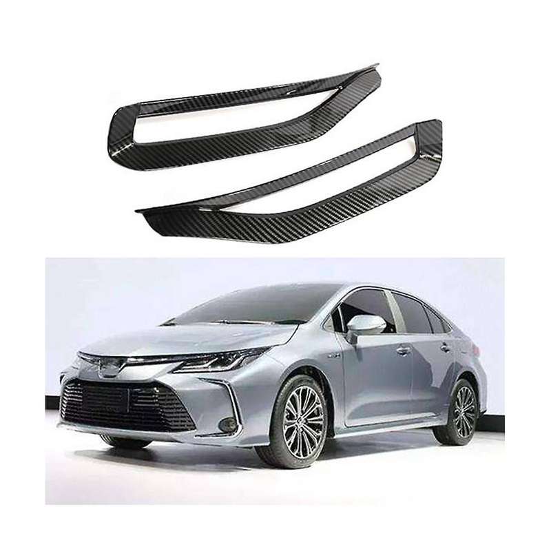 Car Carbon Fiber Rear Tail Fog Light Lamp Frame Cover Trim for Sedan 2019-2020