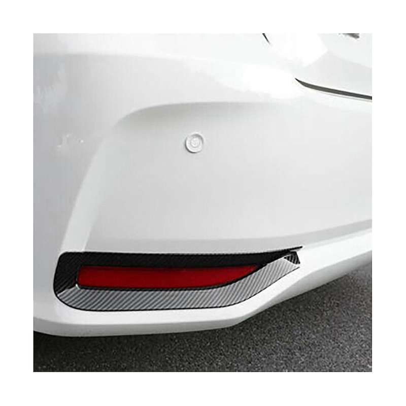 Car Carbon Fiber Rear Tail Fog Light Lamp Frame Cover Trim for Sedan 2019-2020