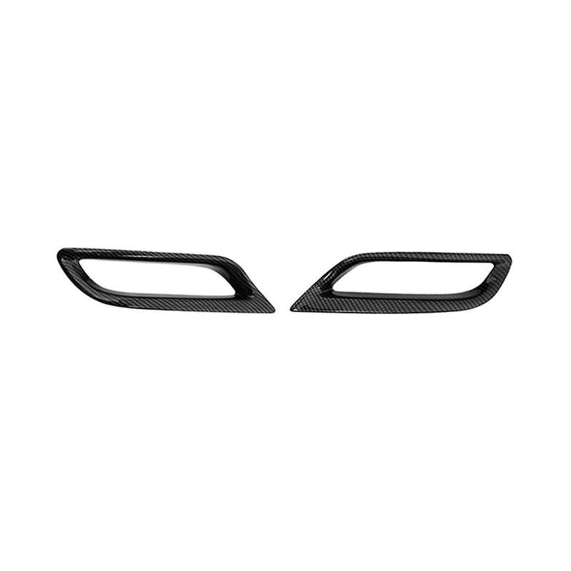 Car Carbon Fiber Rear Tail Fog Light Lamp Frame Cover Trim for L/le/xle 2018-2020