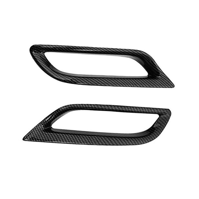 Car Carbon Fiber Rear Tail Fog Light Lamp Frame Cover Trim for L/le/xle 2018-2020
