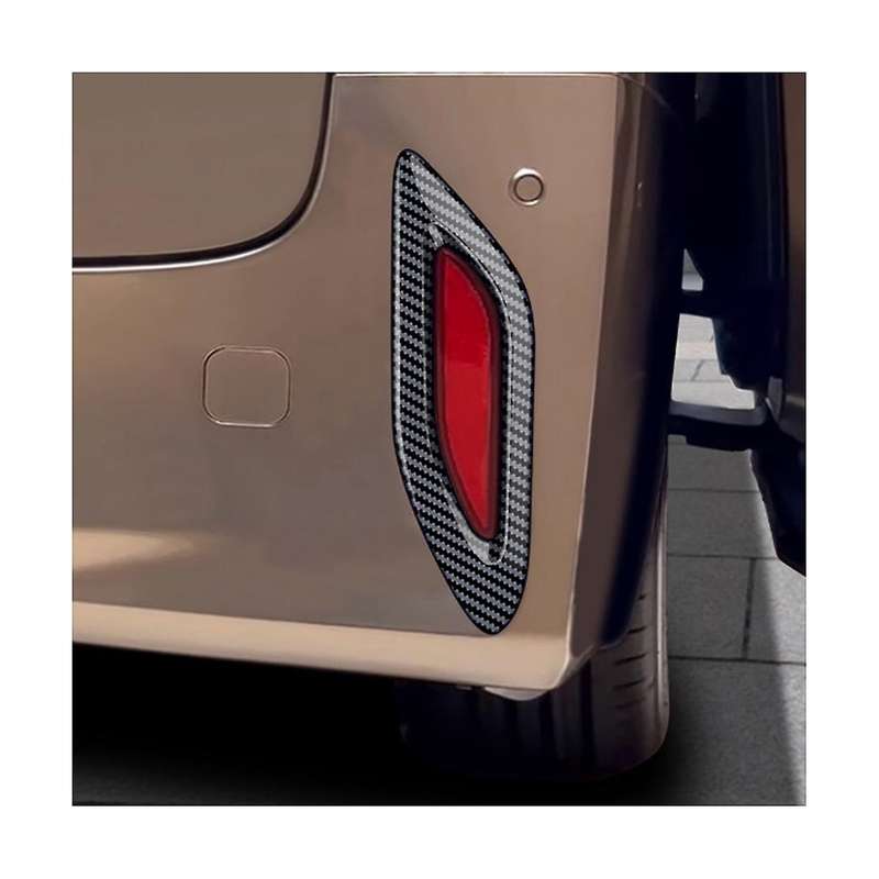 Car Carbon Fiber Rear Tail Fog Light Lamp Frame Cover Trim for Alphard 40 Series 2023+ Car Accessori