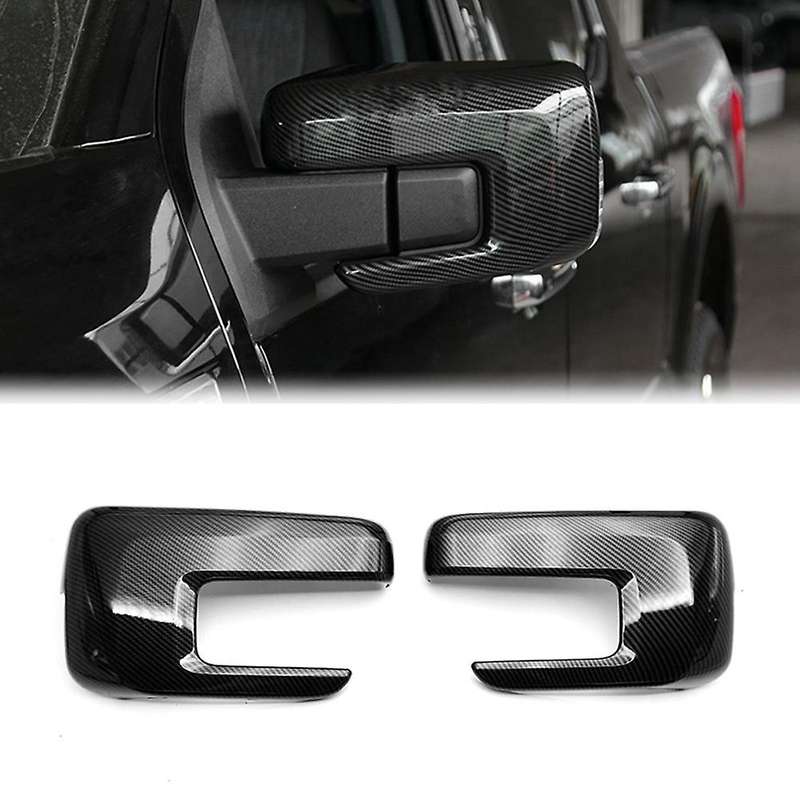 Car Carbon Fiber Rear View Rearview Side Glass Mirror Cover Trim Frame Side Mirror Caps for 2021 202
