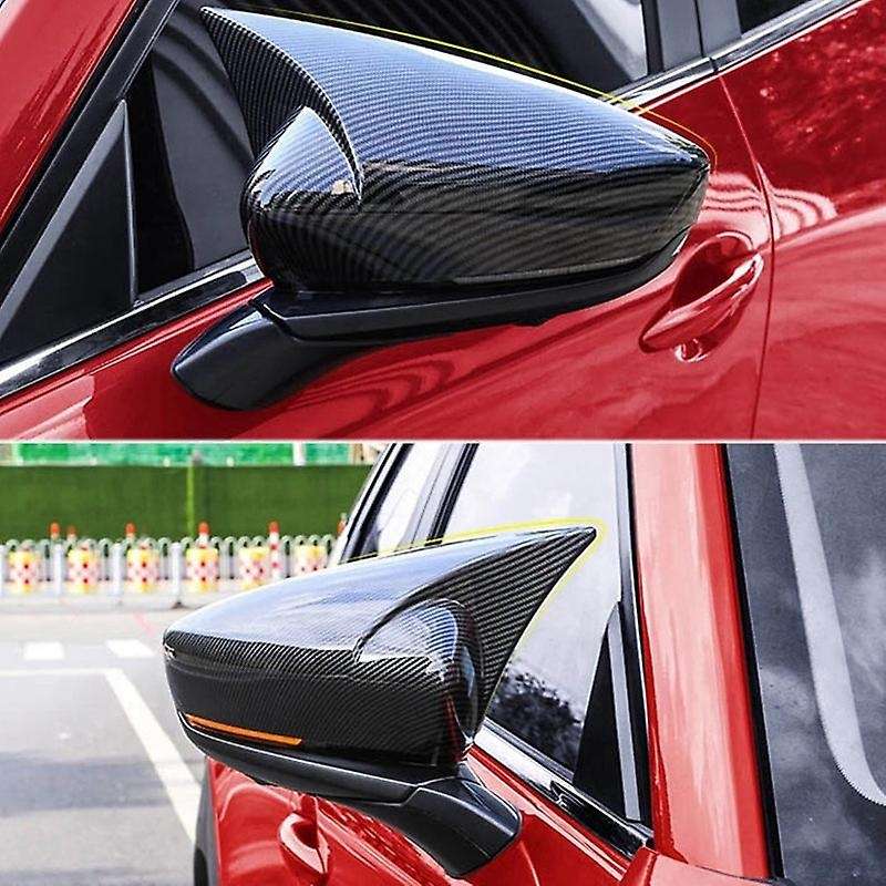 Car Carbon Fiber Rear View Mirror Cover Side Mirror Trim for CX30 -30 2020 2021