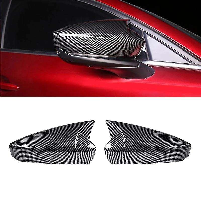 Car Carbon Fiber Rear View Mirror Cover Side Mirror Trim for CX30 -30 2020 2021