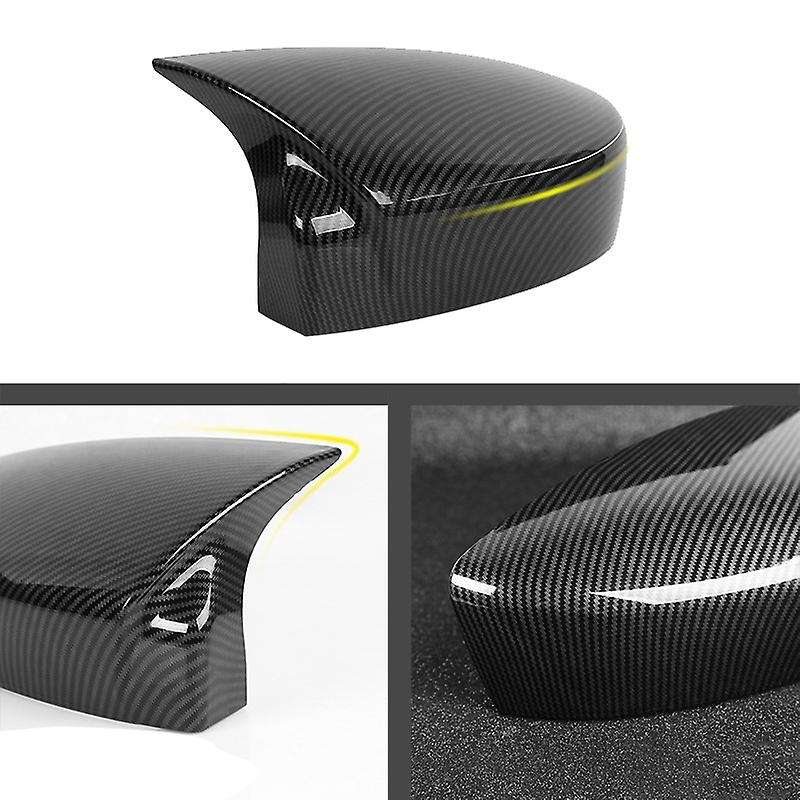Car Carbon Fiber Rear View Mirror Cover Side Mirror Trim for 6 Atenza 2018 2019 2020