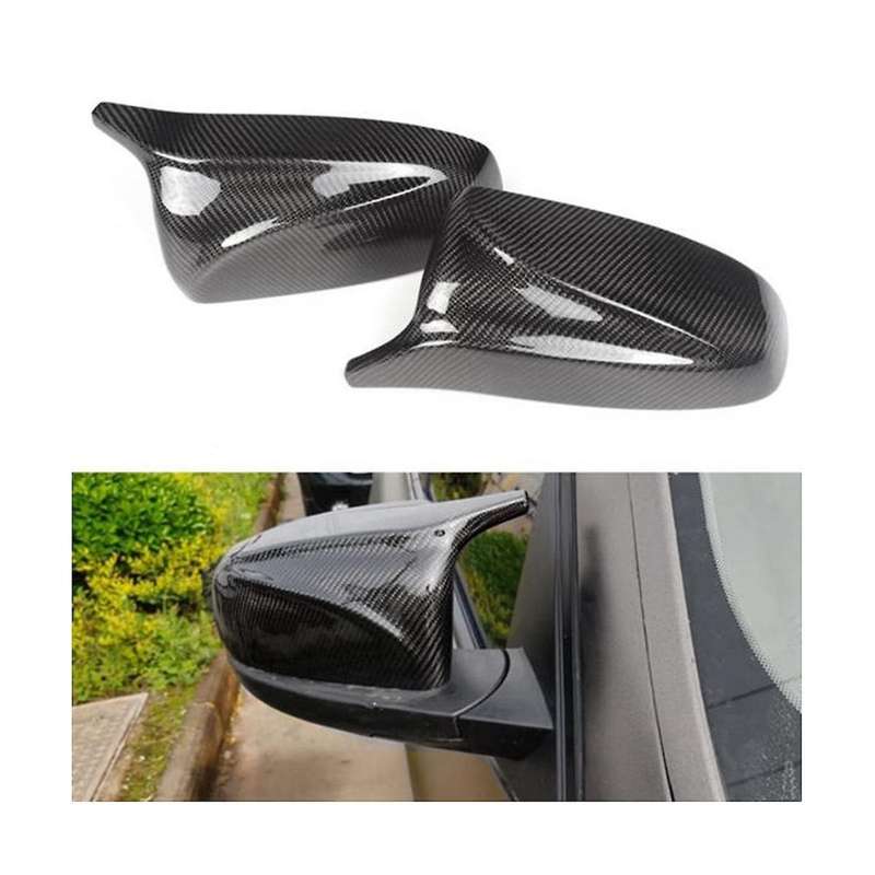 Car Carbon Fiber Rearview Side Mirror Cover for X5 E70 X6 E71 2008-2013 Side Door Rearview Cover Cap